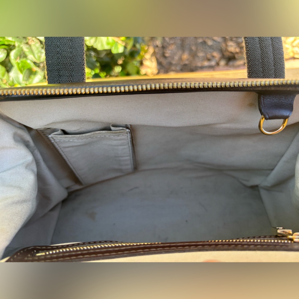 Louis Vuitton Mini Lin Josephine Monogram Cream/Brown Canvas & Leather Satchel - Picture 15 of 16